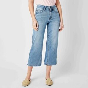 Judy Blue High Waist Wide Leg Crop Denim Jeans Size 9/29